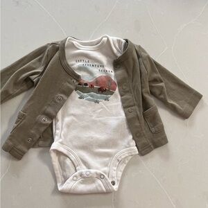 Carter's Olive Green Baby Cardigan